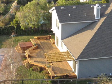 Deck Renovation, Deck Steps, Deck Designs Backyard, Cool Deck, House Deck, Small Deck, Deck Plans, Decks Backyard, Diy Deck