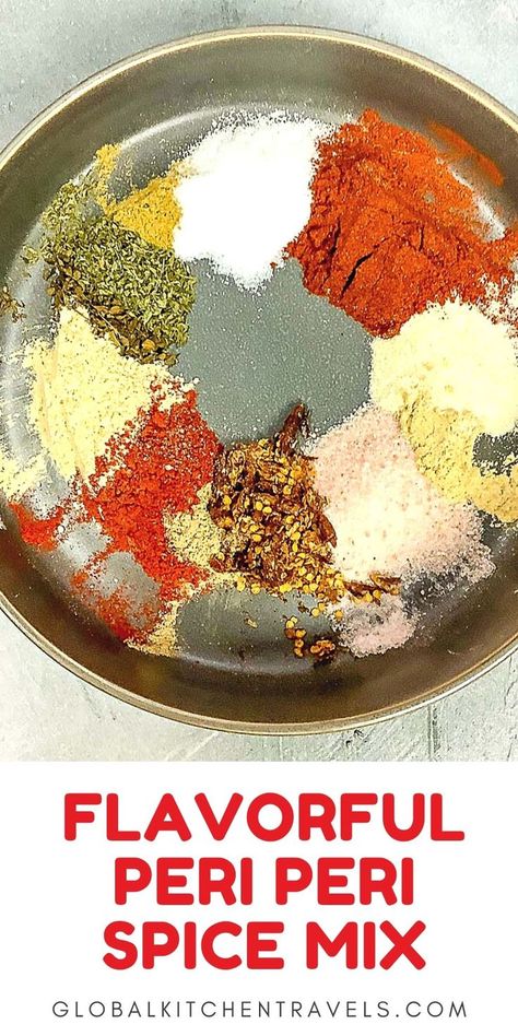 Peri Peri Spice Recipe Blackening Spice, Peri Chicken, Peri Peri Chicken, Spice Blends Recipes, Spice Mix Recipes, Homemade Spice Blends, Piri Piri, Peri Peri, Rub Recipes