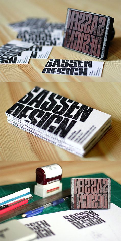 Stamp Business Card: Sassen Design Stamped Business Cards, Mises En Page Design Graphique, Name Card Design, Business Card Inspiration, Design Brochure, Business Cards Creative, Visiting Cards, Corporate Design, Heartland