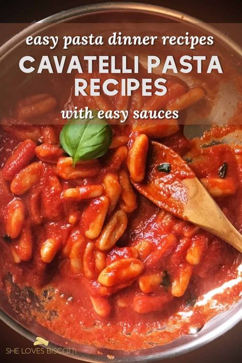 Pepperdella Pasta Recipe, Cavatelli Recipe Dinners, Cavatelli Pasta Recipe, Cavatelli Recipe, Easy Sauces, Italian Subs, Pasta Recipes Easy, Italian Sauces, Cavatelli Pasta