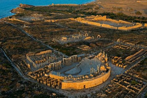 Leptis Magna. Libya. Leptis Magna, 7 December, Roman Theatre, Roman City, Mediterranean Coast, Roman History, Ancient Ruins, Libya, Ancient Rome