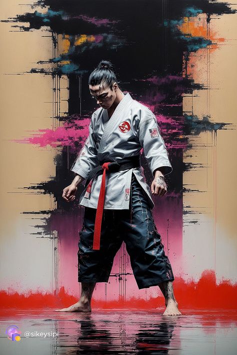 Kudo Martial Art, Karate Artwork, Karate Photography, Martial Arts Photography, Ninja Samurai, Martial Arts Anime, Japanese Art Samurai, Jiu Jitsu Techniques, Traditional Martial Arts