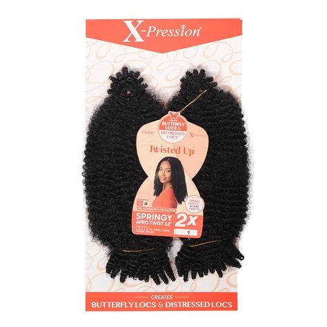 Twist it like you mean it with the Outre X-Pression Twisted Up 2X Springy Afro Twist. The perfect hair for spring and bomb twist styles. Brand: Outre Hair For Spring, Springy Afro Twist, Afro Twist, Nappy Hair, Faux Locs Hairstyles, Twist Styles, Hair Techniques, Beauty Supplies, Locs Hairstyles