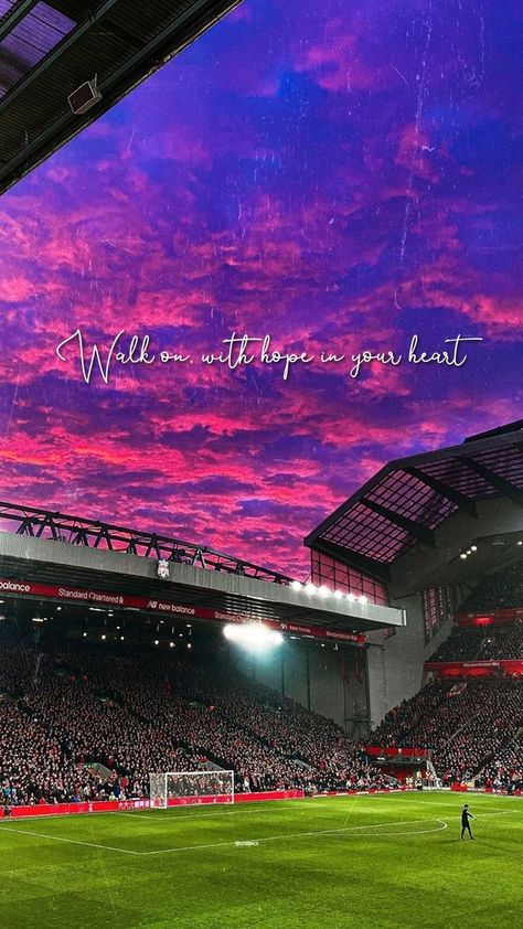 Pin on Wallpapers Liverpool Aesthetic Wallpaper, Football Ground Wallpaper, Anfield Stadium Wallpaper, Liverpool Background, Liverpool Fc Quotes, Liverpool Aesthetic, Liverpool Stadium, Liverpool Tattoo, Liverpool Logo