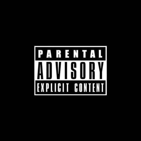 Dark Theme, Parental Advisory, Black