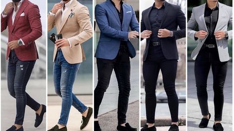 Summer Blazer Outfits Men, Mens Blazer Style Fashion Ideas, Casual Blazer Outfits Men, Black Blazer Outfit Men, Blazers With Jeans, Blazer With Jeans Men, Fashion Style 2023, Blue Blazer Outfit Men, Blazer Outfits For Men