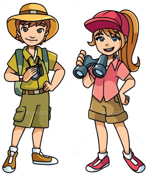 Adventure Kids Illustration #Adventure, #Kids, #Illustration Adventure Graphic Design, Camera Cartoon, Adobe Illustrator Vector, Kids Illustration, Summer Camps For Kids, Kids Vector, Safari Adventure, Kids Adventure, Vector Cartoon