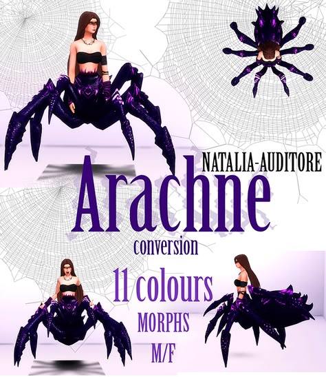 Arachne Set | medievaldream Los Sims 4 Mods, Sims Packs, Sims 4 Anime, The Sims 4 Packs, Sims 4 Body Mods, Sims 4 Characters, Sims 4 Dresses, Sims 4 Collections, Fantasy Costumes