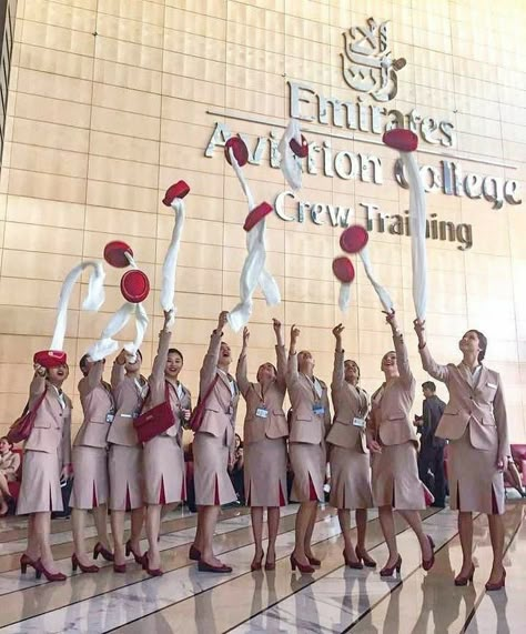 Emirates Airline Cabin Crew, Hello Tomorrow, Become A Flight Attendant, Aviation College, Emirates Flights, Emirates Cabin Crew, Airline Cabin Crew, Dubai International Airport, Emirates Airline