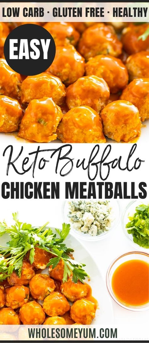 the Keto Buffalo Chicken, Chicken Meatballs Recipe, Buffalo Chicken Meatballs, Chicken Meatball Recipes, Wholesome Yum, Boiled Egg Diet Plan, Best Low Carb Recipes, Meatballs Recipe, Low Carb Diet Recipes