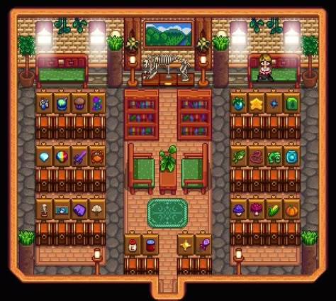 Stardew Storage Shed Layout, Stardew Valley Golden Clock Design, Stardew Valley Storage Shed Design, Stardew Valley Shed Storage, Storage Shed Sdv, Stardew Valley Storage Ideas, Stardew Valley Storage Layout, Storage Stardew Valley, Storage Room Stardew Valley