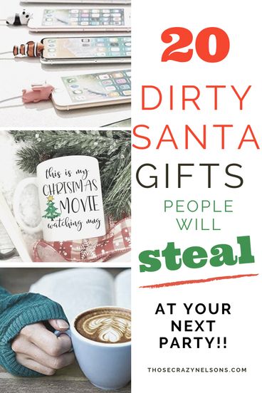 Dirt Santa Gifts Ideas, Dirty Bingo Gift Ideas, Dirty Santa Theme Ideas, Funny Dirty Santa Gifts, Best Dirty Santa Gifts, Dirty Santa Gift Ideas Funny, Dirty Santa Gift Ideas, Dirty Santa Gift Exchange, Best Secret Santa Gifts