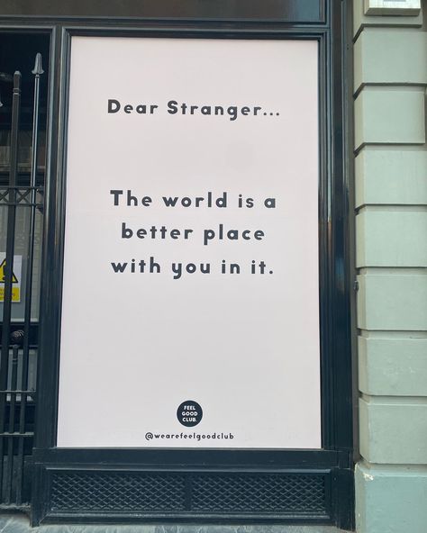 Dear Stranger, Abby Johnson, Poster Motivation, Billboard Design, Letter Board, Feel Good, Feelings