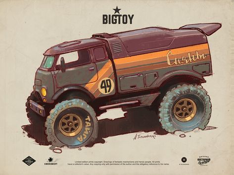 ArtStation - project "BIG TOY" Cool Car Drawings, Automotive Artwork, Car Artwork, Car Organizer, Car Aesthetic, Car Design Sketch, Concept Car Design, Car Illustration, Car Sketch