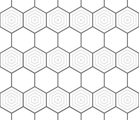 Patrón sin fisuras de panal de abeja moderno detallado, textura de miel de arte. patrón hexagonal de panal blanco y negro. Arch