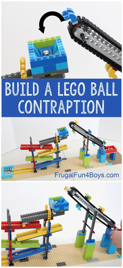 Lego Conveyor Belt, Lego Marble Run, Lego Ball, Lego Ideas To Build, Lego Robotics, Lego Stem, Lego Camp, Lego Learning, Montessori Board