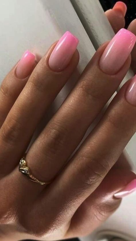 Gel Nail Ombre Designs, Hombre Pink Nails, Pink Ombré Acrylic Nails, Hombre Nails Ombre Summer, Hombre Nails Ombre, Trendy Nails Ombre, Ombré Pink Nails, Nails Pink Ombre, Ombre Nails Pink