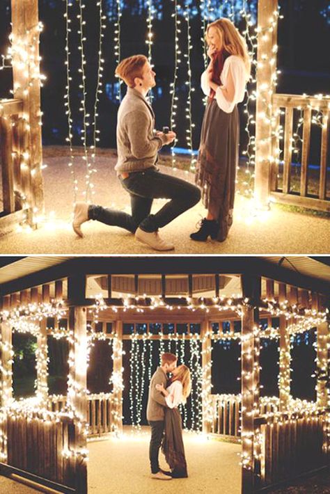 romantic and fantasy proposals ideas 7 Christmas England, Cute Proposal Ideas, Christmas Proposal, Proposal Pictures, Rustic Wedding Decorations, Ways To Propose, Christmas Modern, Surprise Wedding, Romantic Proposal