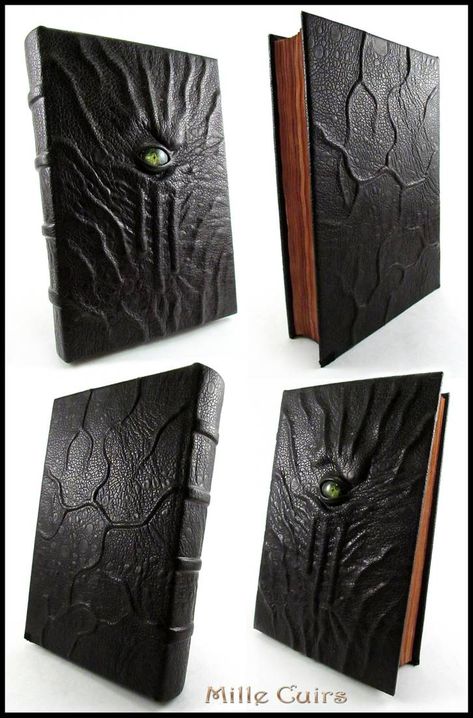 Asylum Book, Book Of The Dead, Witch Books, Leather Book, Cool Books, Fantasy Images, Handmade Book, Leather Books, Handmade Books