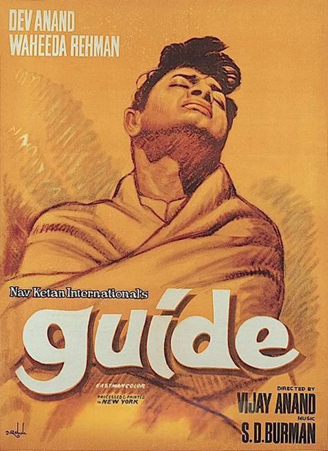 Hindi Movie Film, Waheeda Rehman, Dev Anand, Old Bollywood Movies, Old Film Posters, Old Movie Posters, Film Posters Art, Best Movie Posters, Bollywood Posters