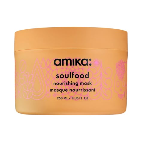 Amika Soulfood Nourishing Mask Amika Soulfood, Amika Shampoo, Nourishing Hair Mask, Amika Hair Products, Mean Friends, High Porosity Hair, Hydrating Hair Mask, Low Porosity Hair Products, Hair Porosity