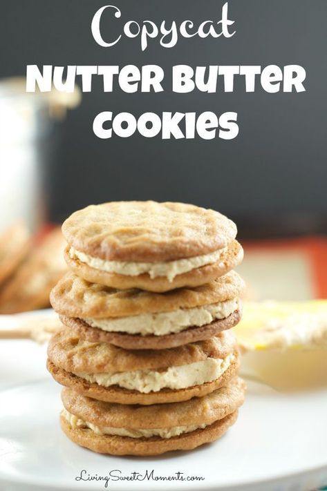 Homemade Peanut Butter Cookies, Nutter Butter Cookies, Nutter Butter, Peanut Butter Desserts, Butter Cookies Recipe, Homemade Peanut Butter, Best Cookie Recipes, Köstliche Desserts, Homemade Cookies