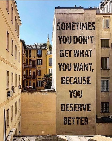 Sometimes you don't get what you want because you deserve better.  #quote #etlos #grindingforsuccess #igers #GlobalShift #Entrepreneur #Entrepreneurs #Entrepreneurship #Business #BusinessMan #QuoteOfTheDay #SuccessfulDay #BusinessOwner #Work #Successstory #quotes #wallart Daily Magic, Mindset Change, Spotify Covers, Quotes Thoughts, You Deserve Better, Simple Quotes, Deserve Better, Quotes Aesthetic, Get What You Want