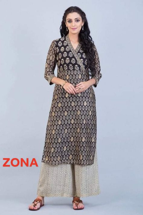 Salwar Kameez Pattern, Kameez Pattern, Designs Kurti, Bagh Print, Jaipuri Print, Printed Kurti Designs, Farida Gupta, Kalamkari Dresses, Plazzo Suits