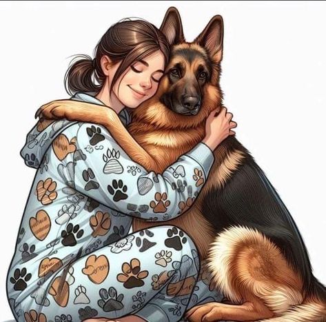 German Shepherd Cute Pictures, German Shepherd Illustration, German Shepherd Drawing, German Sheperd Dogs, German Shepherd Art, Cute Dog Pictures, My Puppy, Cute Animals Images, Laugh Out Loud