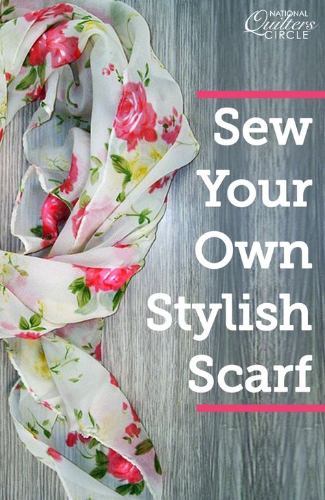 Fabric Scarf Pattern, How To Sew A Scarf, How To Make A Scarf, Cotton Scarf Pattern, Cotton Sewing Projects, Homemade Scarves, Scarves Ideas, Diy Scarves, Collage Printables