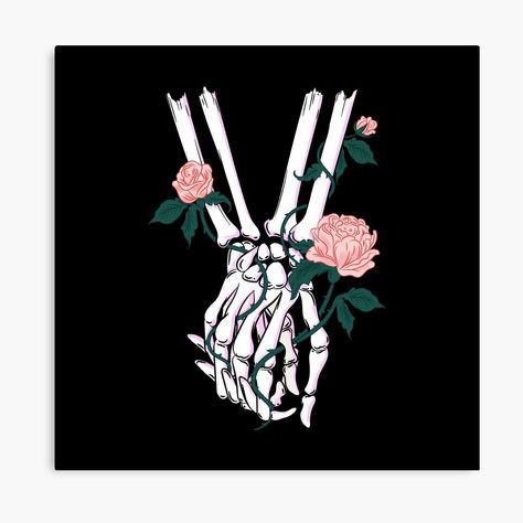 Hands Holding Flowers, Skeleton Love, Skeleton Art, Stock Art, Digital Art Illustration, Romantic Art, Hand Art, Skull And Bones, Skull Art