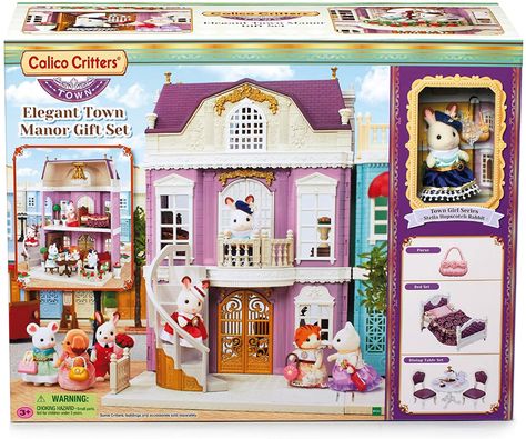 Calico Critters House, Calico Critters Furniture, Rabbit Bedding, Calico Critters Families, Chocolate Rabbit, Family Furniture, Calico Critters, Girls Series, Sylvanian Families