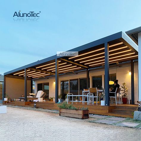 Smarter Shopping, Better Living! Aliexpress.com Cottage Awnings, Outdoor Patio Shades, Pergola Outdoor, Waterproof Gazebo, Front Door Canopy, Aluminum Awnings, Louvered Pergola, Aluminum Decking, Modern Pergola