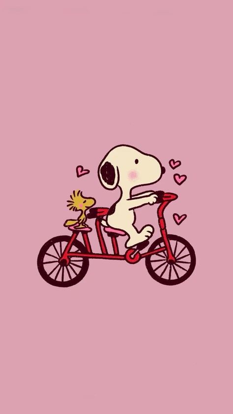 Kira Cyan, Riding A Bicycle, Snoopy Wallpaper, Snoopy Pictures, Cute Picture, Whatsapp Wallpaper, Valentines Wallpaper, Snoopy Love, Hello Kitty Iphone Wallpaper