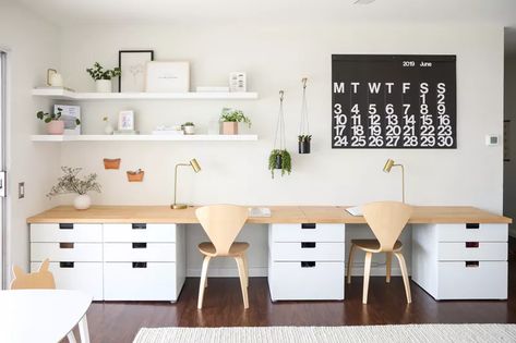 30 Modern Home Office Design Ideas to Help You Work From Home Modern Home Offices, Modern Office Space, Shared Office, Office Makeover, Modern Home Office, Home Office Space, Office Inspiration, Home Office Design, 인테리어 디자인