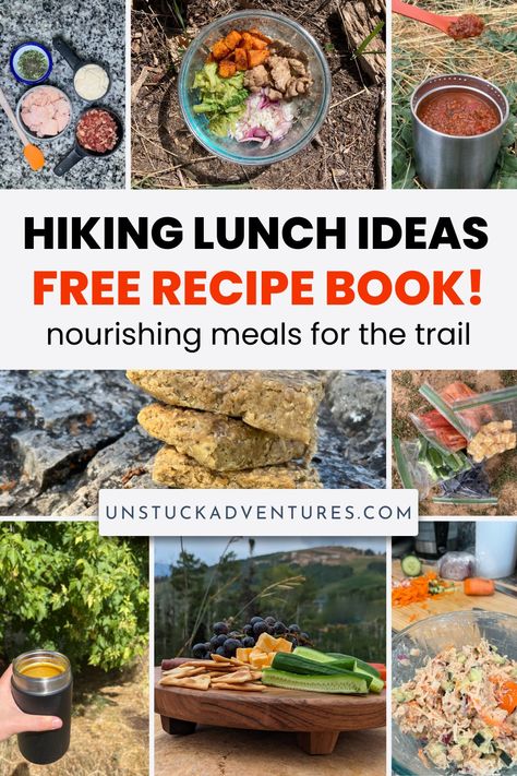 Hiking Lunch Ideas: 5 favorite meals for the trail - Unstuck Adventures Backpacking Snacks, Hiking Meals, Hiking Lunch, Baby Hiking, Trail Food, Chicken Salad Wrap, Hiking Snacks, Hiking Food, Sack Lunch