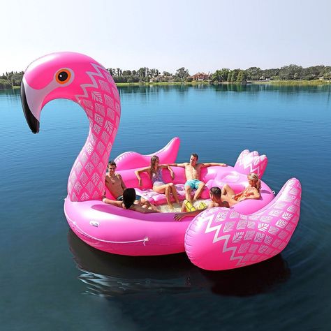 Flamingo Party Bird Island Pink Flamingo Float, Beach Floaties, Pink Flamingo Pool, Giant Pool Floats, Unicorn Pool Float, Lake Floats, Flamingo Pool Float, Cool Pool Floats, Flamingo Float