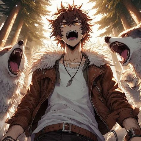 Werewolf Anime Boy, Anime Werewolf Male, Werewolf Male Art, Werewolf Male, Anime Werewolf, Dc Rebirth, Wolf Art, Male Art, Handsome Anime