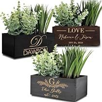 Casual Wedding Reception, Wooden Flower Boxes, Personalized Flower Pot, Personalised Wooden Box, Name Boxes, Custom Planters, Wood Planter, Wood Planter Box, Holiday Box