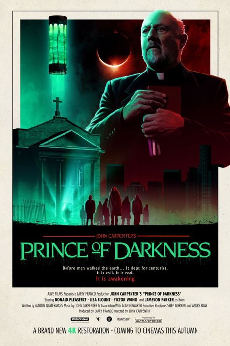 Prince of Darkness Alive Film, Donald Pleasence, Prince Of Darkness, Abandoned Church, Carpenter Work, Film Horror, Walk The Earth, John Carpenter, Horror Movie Posters