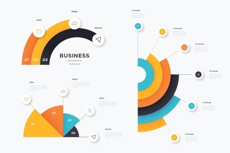 Graph Ideas Design, Graph Design Chart, Diagramme Design, Graph Design Ideas, Charts Design, Infographic Diagram, Infographic Business, Design Timeline, Fashion Portfolio Layout