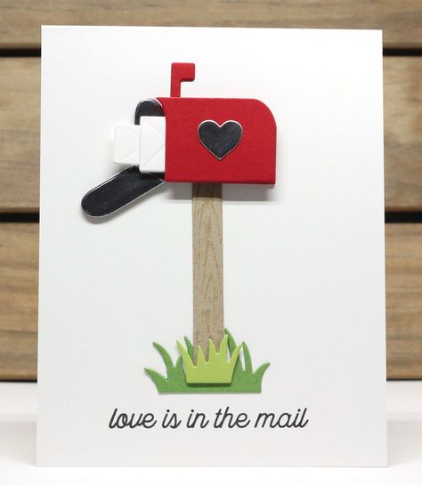 Cute Thank You Cards Diy, Mail Box Design, Mailbox Card, Saving Cards, Card Mailbox, Diy Mailbox, Valentine Cards Handmade, Stuff For Sale, Hand Made Greeting Cards