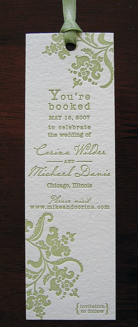 Book Mark Invitations, Save The Date Book Theme, Creative Centerpiece Ideas, Vintage Library Wedding, Bookish Wedding Favors, Wedding Bookmarks Ideas, Wedding Ideas For Book Lovers, Book Themed Wedding Favors, Literature Themed Wedding