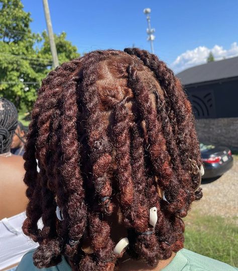 Dark Brown Locs Men, Honey Brown Dreads, Chocolate Brown Locs, Dark Brown Locs, Dark Brown Dreads, Brown Locs, Girl Locs, Colored Locs, Loc Ideas