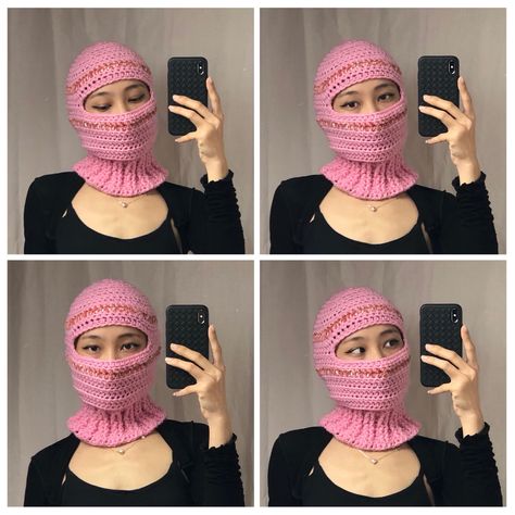 Baclava Hat, Aboc Studio, Balaclava Crochet, Balaclava Ski Mask, Crochet Balaclava, Mask Tutorial, Ski Mask, Scarf Hat, Crochet Basics