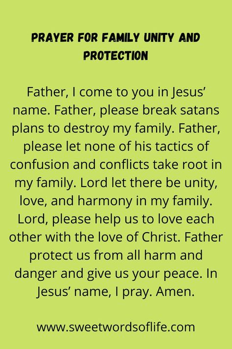 Prayer For Family Unity, Prayers For Family Protection, Words Of Life, Jesus Father, Prayer For Forgiveness, Prayer For My Son, Prayer For My Family, Family Unity, Prayer For My Children