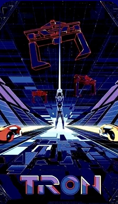 Tron Poster, Tron 1982, Tron Art, Arcade Bartop, Hearts Wallpaper, Tron Legacy, Wallpapers Phone, New Retro Wave, Science Fiction Film