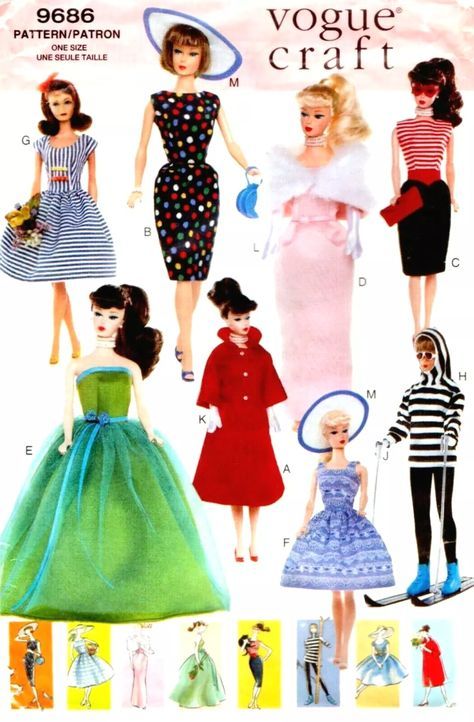 Retro Style Outfits, Original Barbie Doll, Barbie Sewing Patterns, Vintage Barbie Clothes, Barbie Clothes Patterns, Clothes Pattern, Barbie Patterns, Beautiful Barbie Dolls, Vintage Barbie Dolls