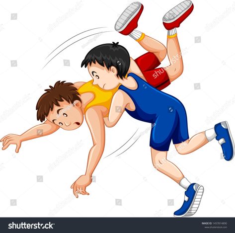 Two boys fighting judo wrestling on sport competition illustration #Ad , #ad, #judo#fighting#boys#wrestling Bookmarks Kids, Cartoon People, Two Boys, Cartoon Drawing, Social Media Design Graphics, Birthday Cake Kids, Two Men, Cartoon Clip Art, Photo Craft