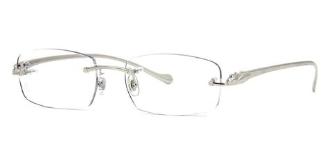 cartier ct0061o 003 Cartier Rimless Glasses, Cartier Glasses Men, Cartier Silver, Cartier Glasses, Cartier Panther, Panther Sculpture, Dynamic Lines, Rimless Glasses, Cartier Panthere